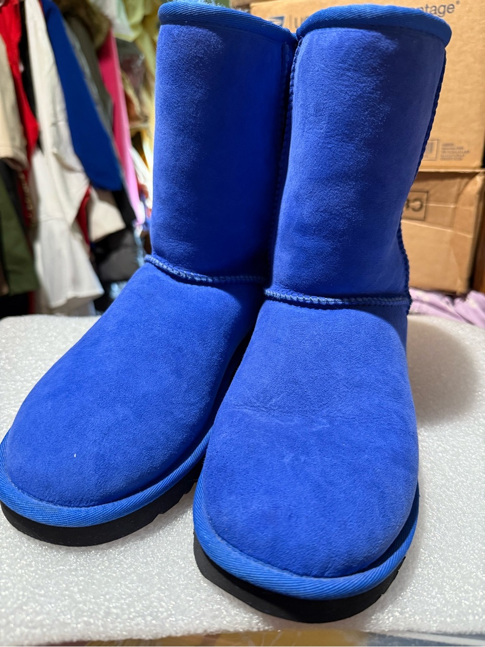 UGG Classic Short Boots in Bright Blue